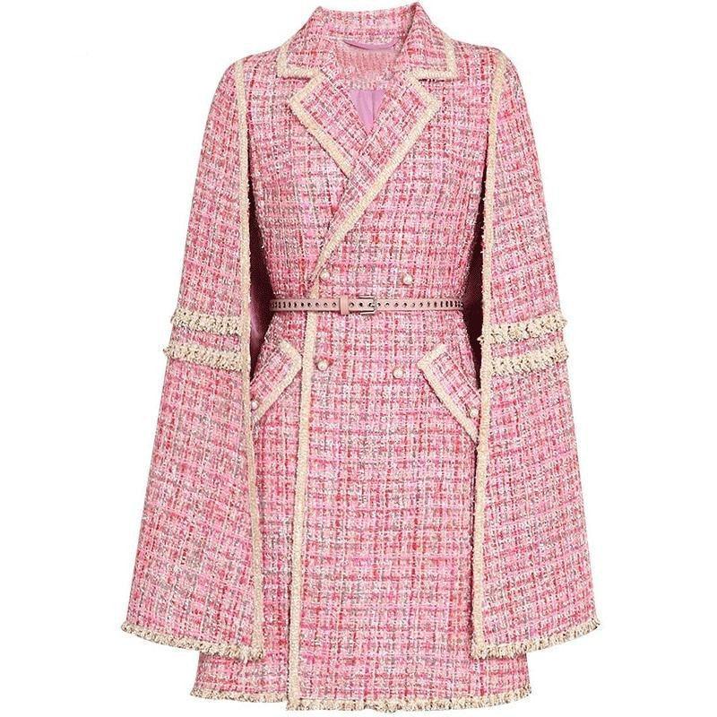 Luxury Pink Coat For Women - Coat - LeStyleParfait