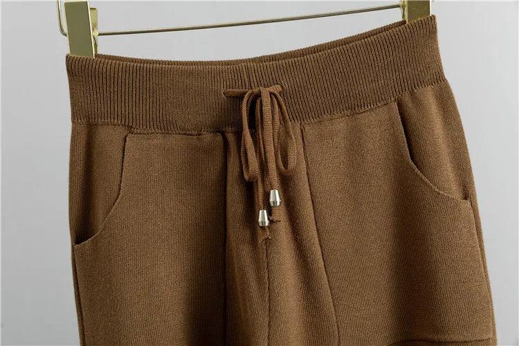 3 Piece Long Cardigan Women Pants Sweater Set - Clothing Set - LeStyleParfait