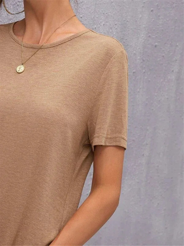 Casual Pink Cotton Shift Midi Dress