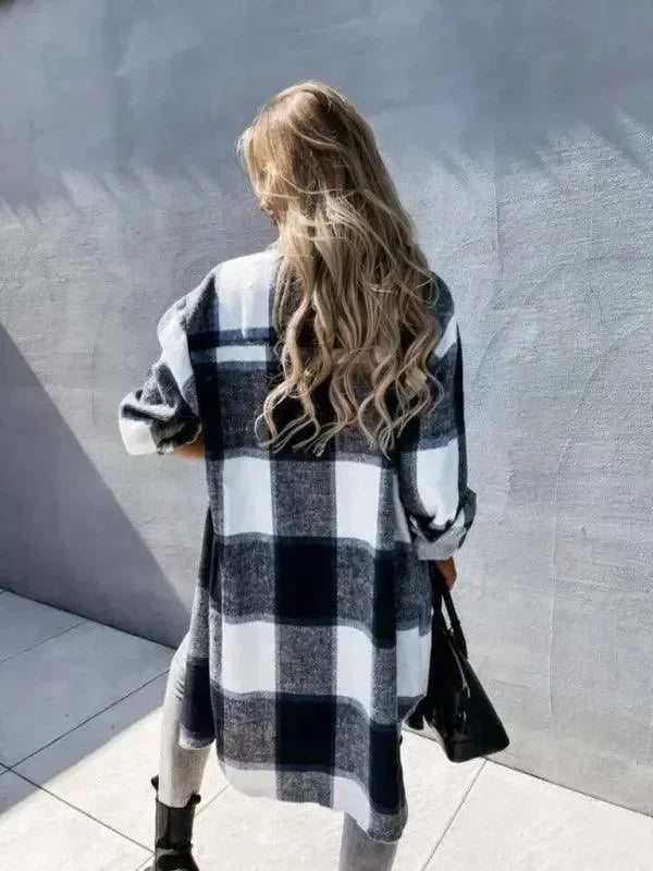 Casual Plaid Loose Women's Shirt Jacket