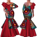 Elegant African Print Mermaid Formal Gown