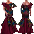 Elegant African Print Mermaid Party Gown