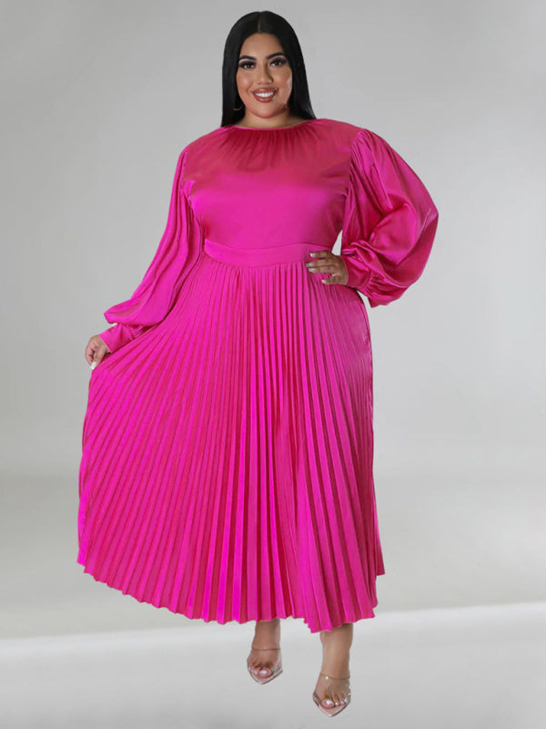 Elegant Pleated Midi Dress