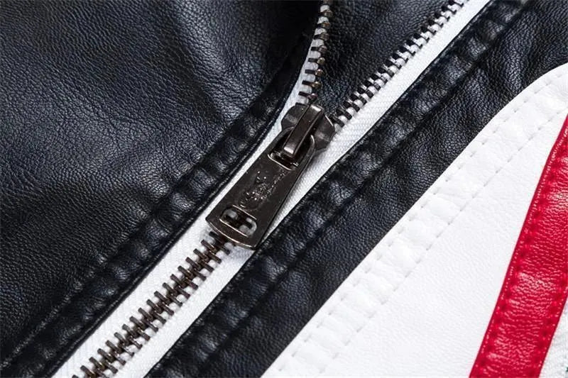 Kids Faux Leather Bomber Jacket Casual Style