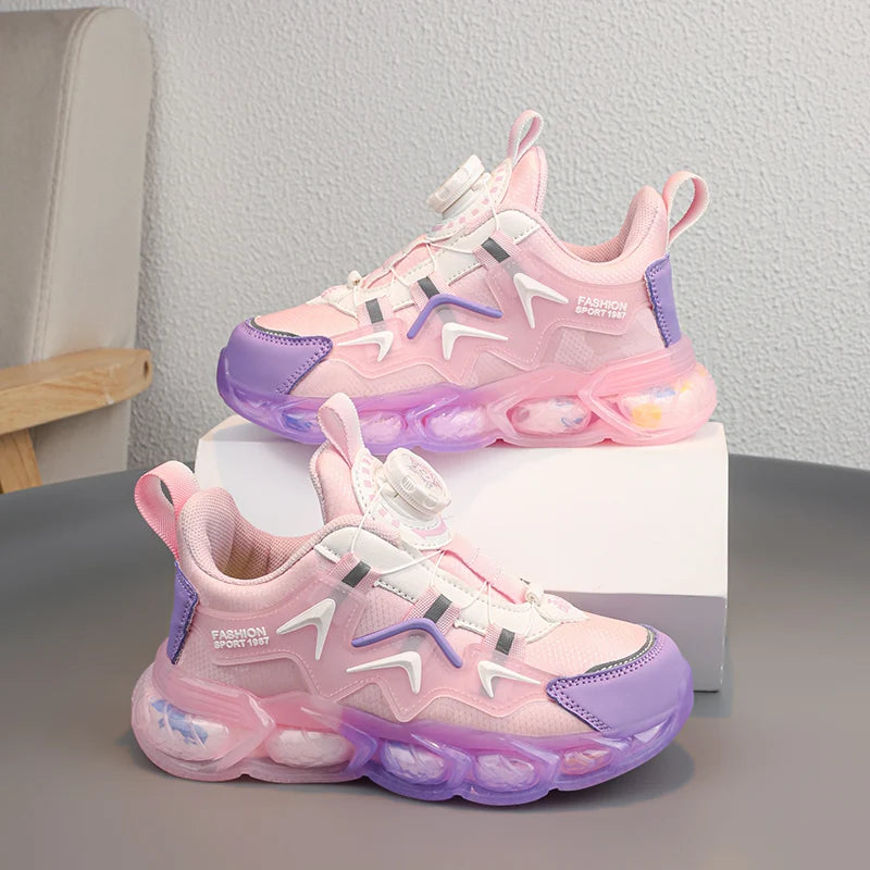 Kids' Sneakers - Low-Top Kids Sneakers - Buckles Straps All-Season Shoes