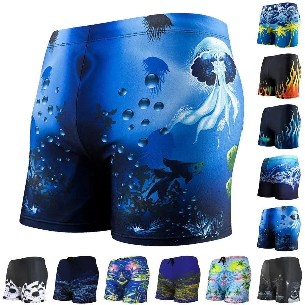 Men Abstract Swim Shorts