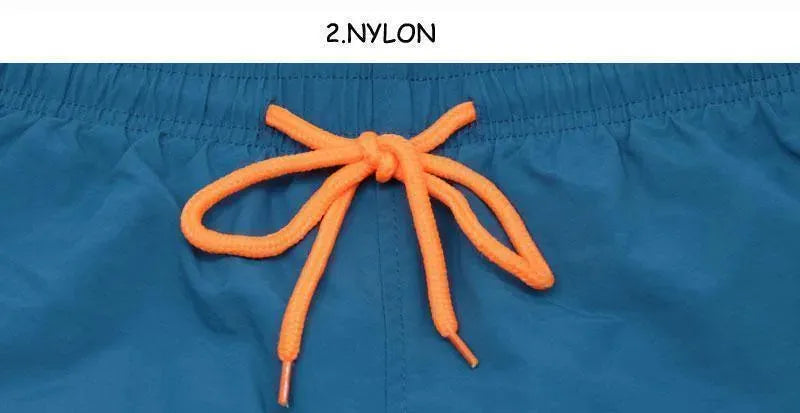 Men Blue Minimalist Swim Shorts