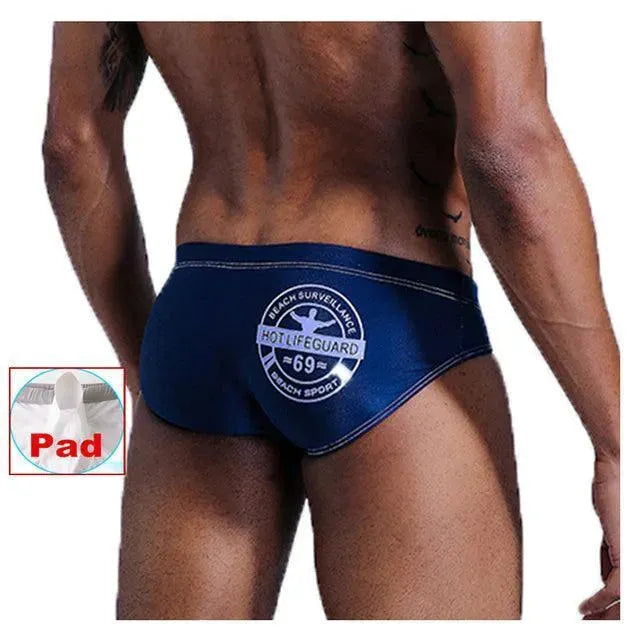 Men Blue Swim Briefs