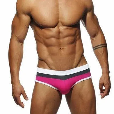 Men Geometric Swim Briefs