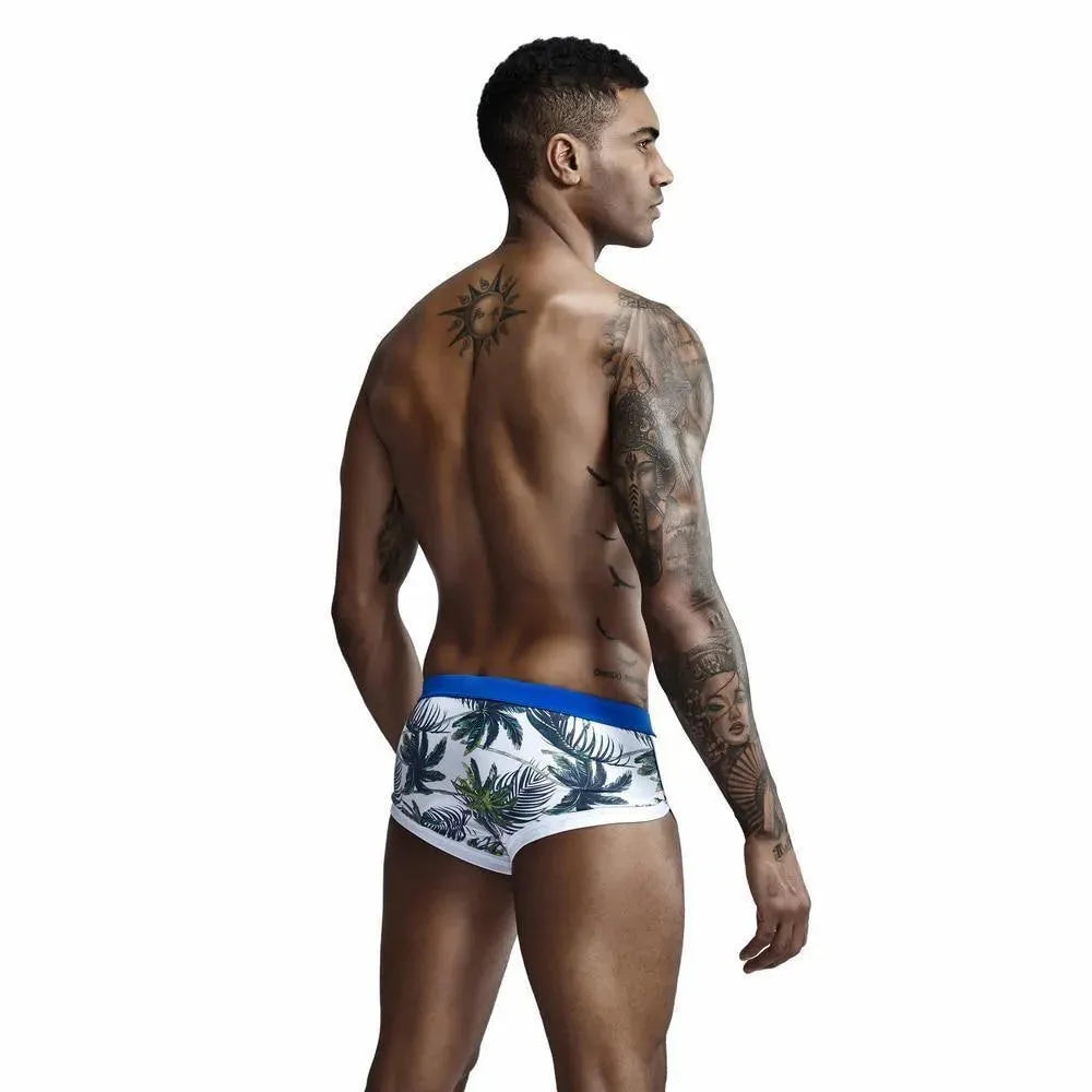Men Tropical Print Swim Shorts