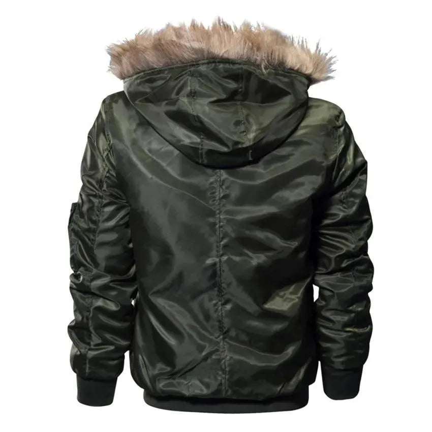 Men’s Aviator Bomber Jacket Winter Style