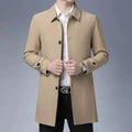 Men's Car Coat Single Breasted Classic Fit-men's coat-LeStyleParfait