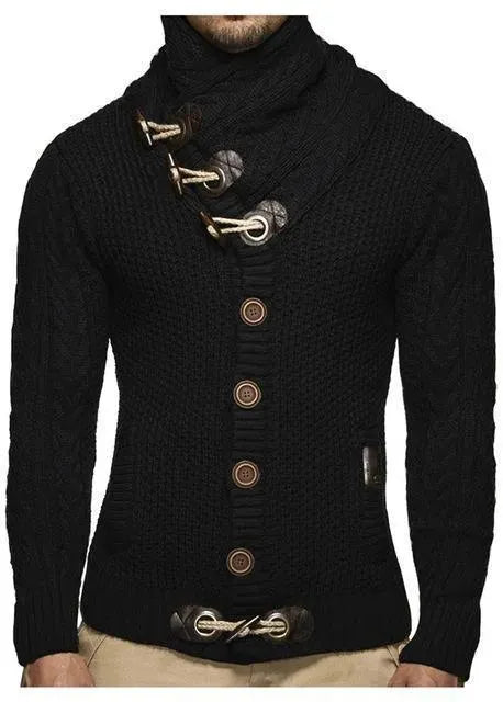 Men’s Elegant V-Neck Cardigan Sweater