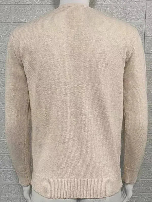 Men’s Lightweight V-Neck Cardigan Sweater – Button