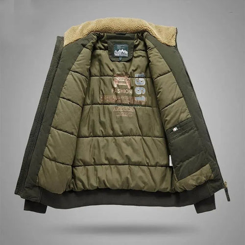 Men’s Quilted Bomber Jacket Casual Style