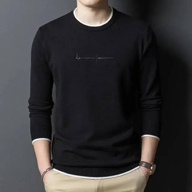 Men’s Signature Wool Crew-Neck Pullover Sweater