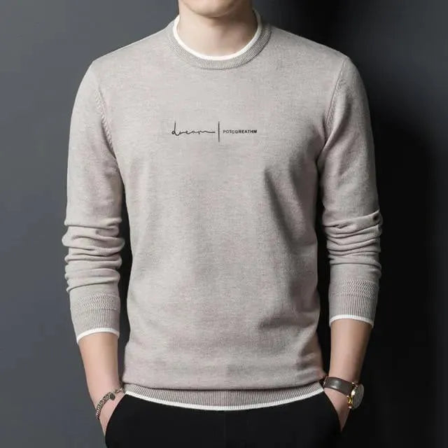 Men’s Signature Wool Crew-Neck Pullover Sweater