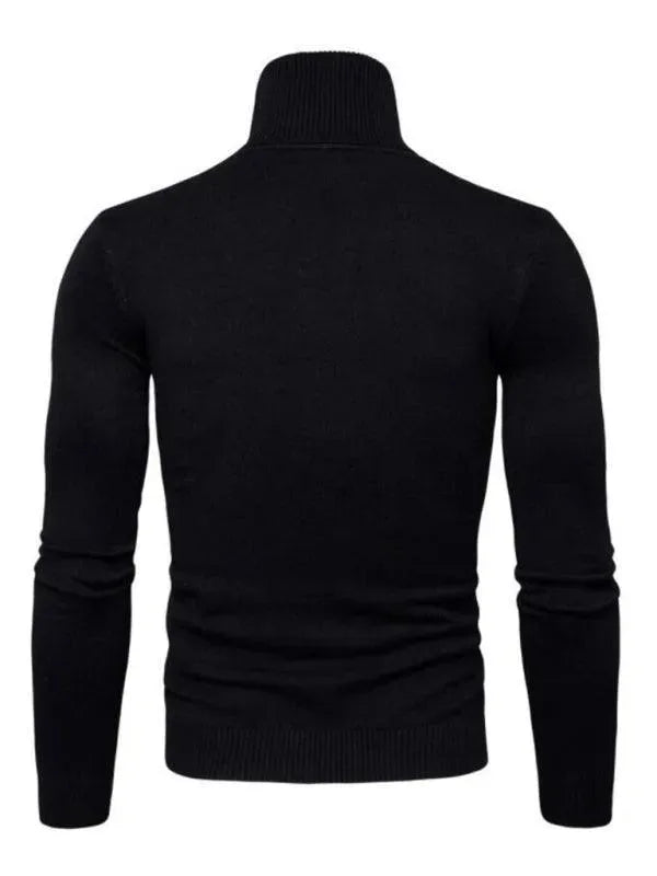 Men’s Slim Fit Turtleneck Pullover Sweater – Knit