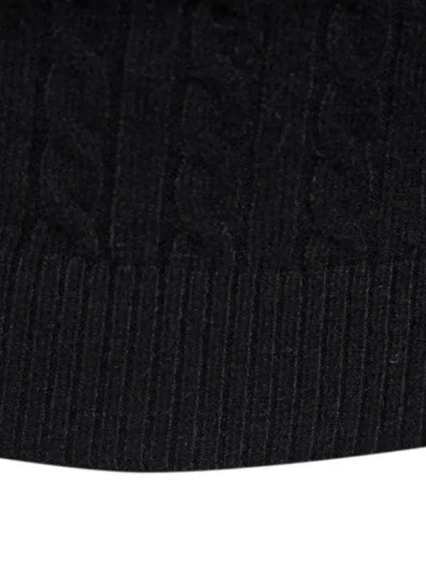 Men’s Textured Slim Turtleneck Pullover Sweater