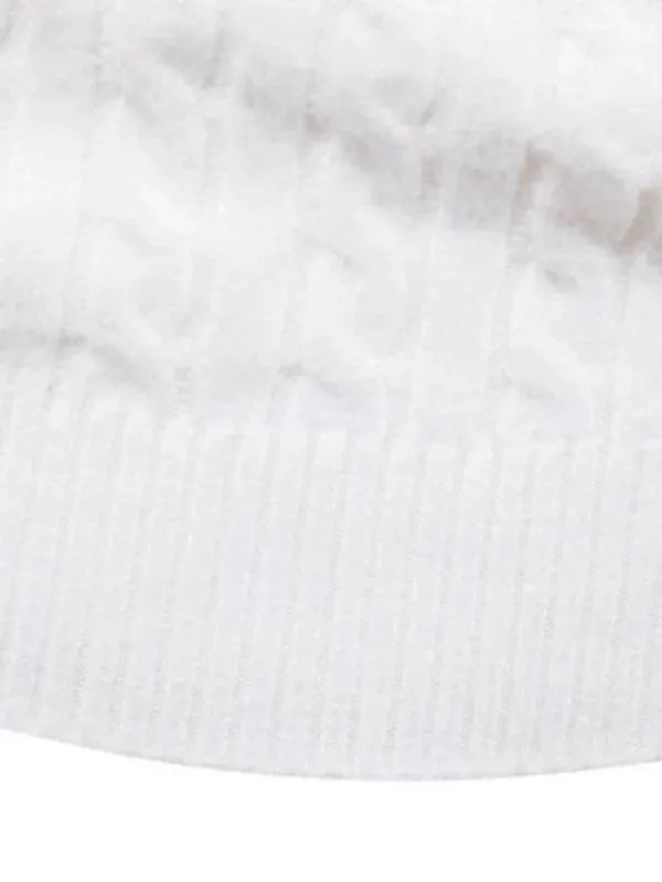 Men’s Textured Slim Turtleneck Pullover Sweater