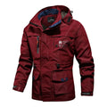 Men's Utility Windbreaker Jacket Slim Fit Casual Style