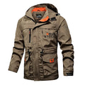Men's Utility Windbreaker Jacket Slim Fit Casual Style