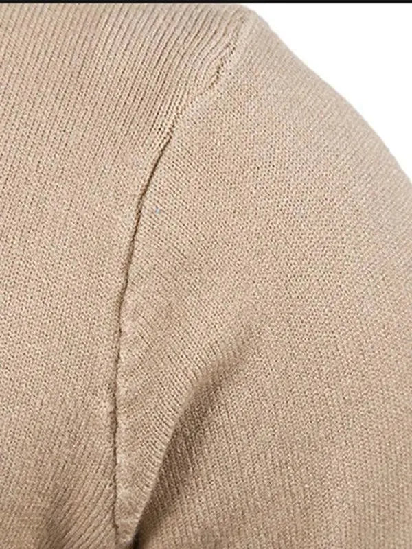 Men’s V-Neck Cardigan Sweater – Button Front