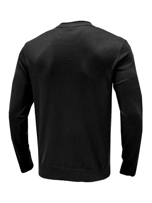 Men's pullover sweater crew neck sweater
