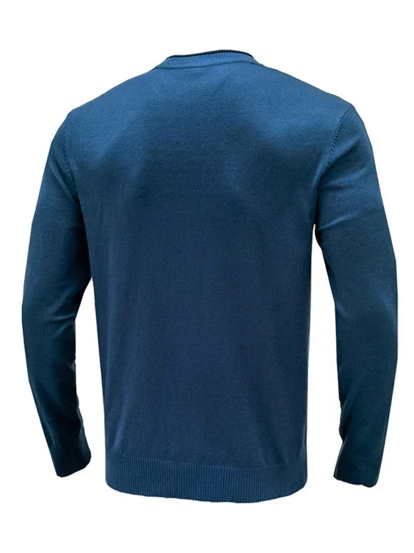 Men's pullover sweater crew neck sweater