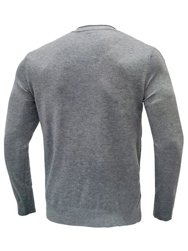 Men's pullover sweater crew neck sweater