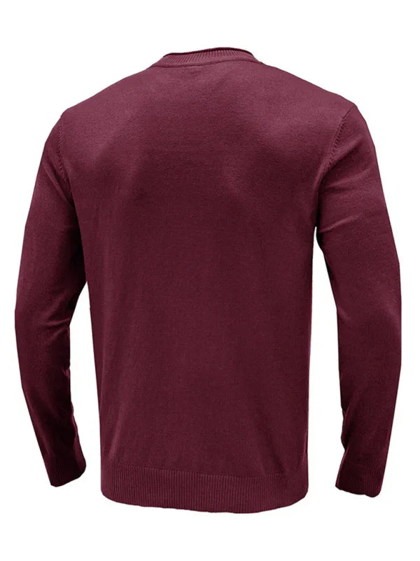 Men's pullover sweater crew neck sweater