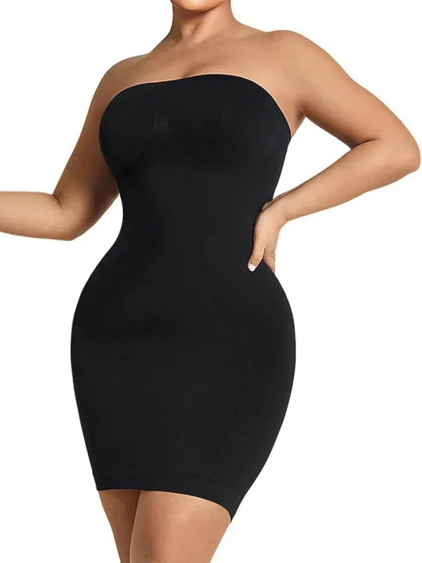 Minimalist Strapless Bodycon Mini Dress