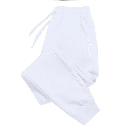 Pantalon de jogging Athleisure pour homme - Tricot doux taille mi-haute