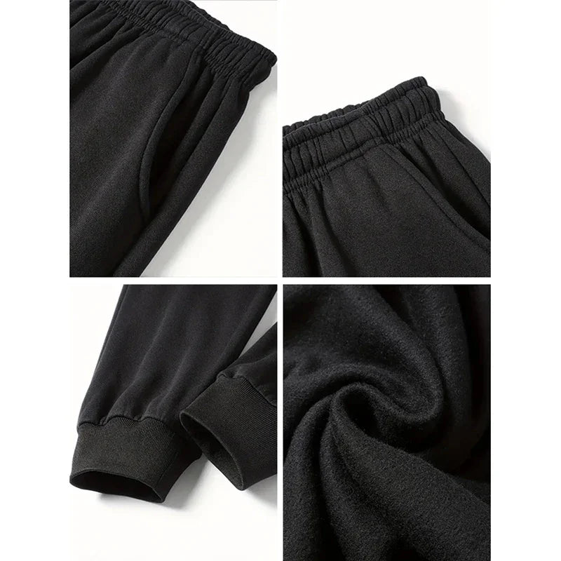 Laid-Back And Sporty Men Jogger Sweatpants - Mid Rise Soft Feel
