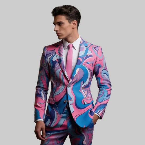 Men's Slim Fit Two Piece Formal Suit – Single Breasted