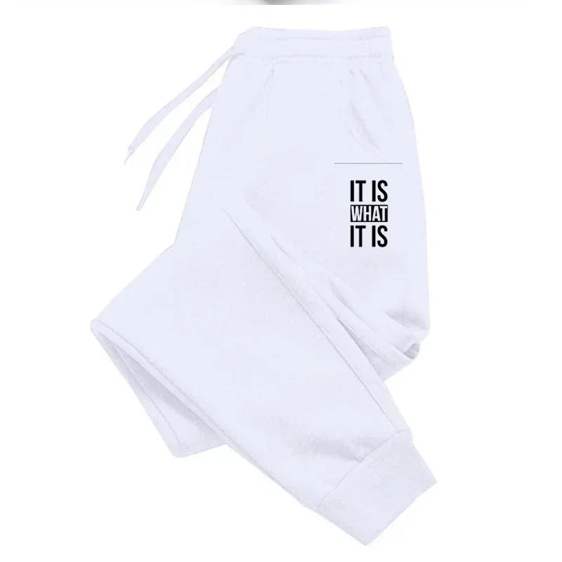 Streetwear Men Jogger Pants - Mid Rise Warm