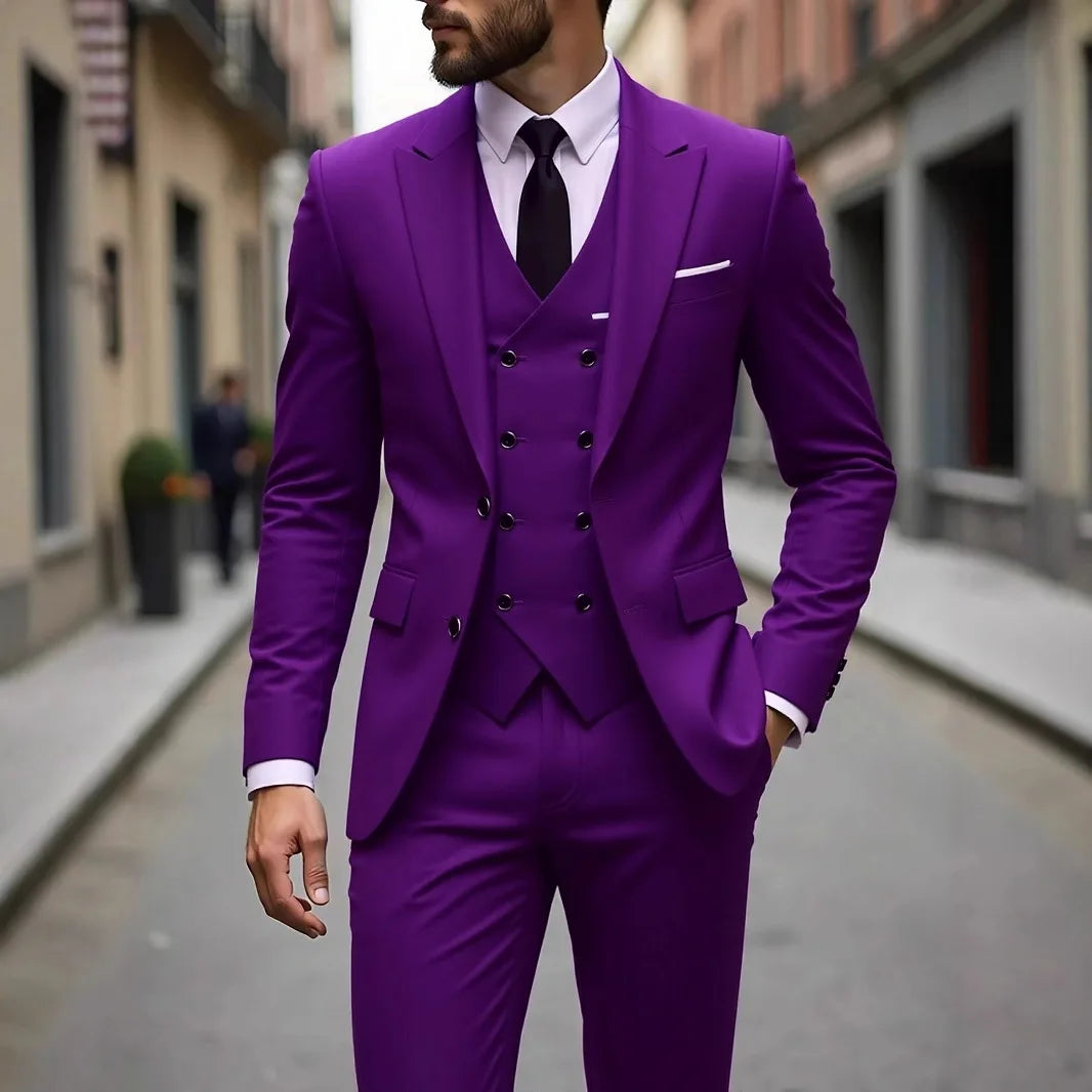 Men's Wedding Tuxedo 3 Piece – Groom Formal Suit