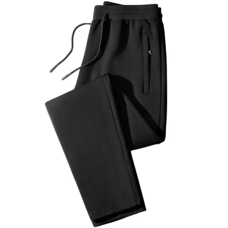 Sporty Men Jogger Pants - Mid Rise Elastic Waist