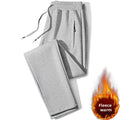 Sporty Men Jogger Sweatpants - Mid Rise Fleece Lined