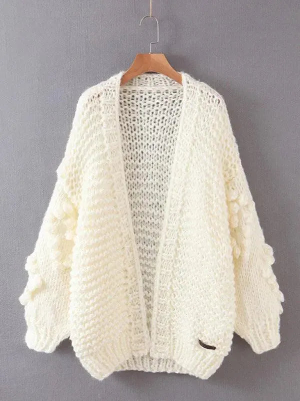 Thick Knitted Twist Loose Cardigan