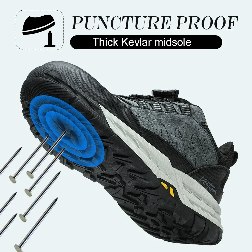 Unisex Sneakers - Low-Top Unisex Safety Sneakers - Lace-Up All-Season Shoes-Sneakers-LeStyleParfait