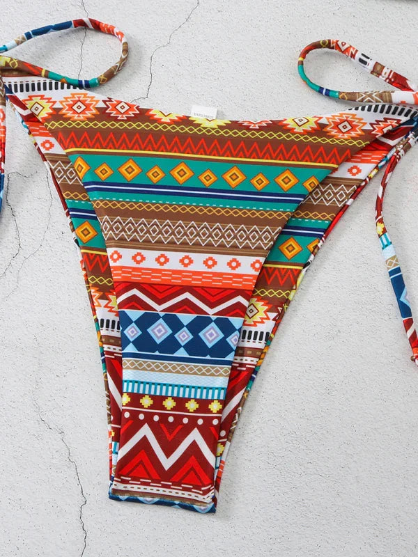 Women Bohemian Halter Bikini Set