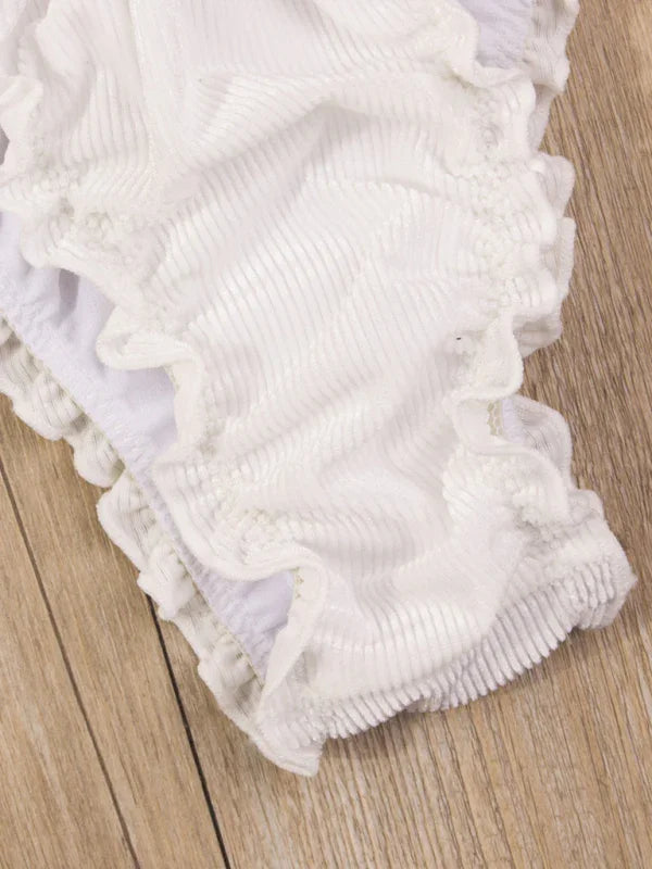 Women Pink Triangle High Cut Bikini Set