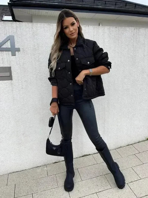 Women’s Cotton Trucker Jacket Casual Style