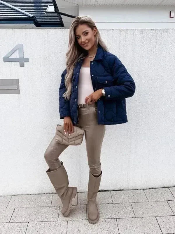 Women’s Cotton Trucker Jacket Casual Style