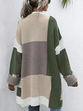 Women’s Crew Neck Longline Cardigan Sweater – Cozy Knit