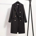Women's Double Breasted Trench Coat Longline Style