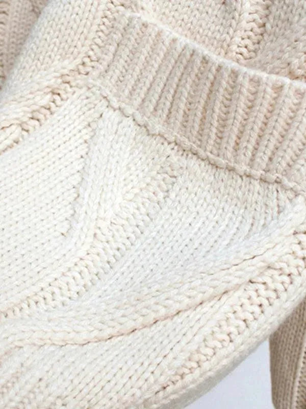 Women’s Embroidered Cropped Cardigan Sweater – V-Neck