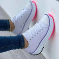 Women's Sneakers - Low-Top Women Flat Sneakers - Lace-Up All-Season Shoes-Sneakers-LeStyleParfait