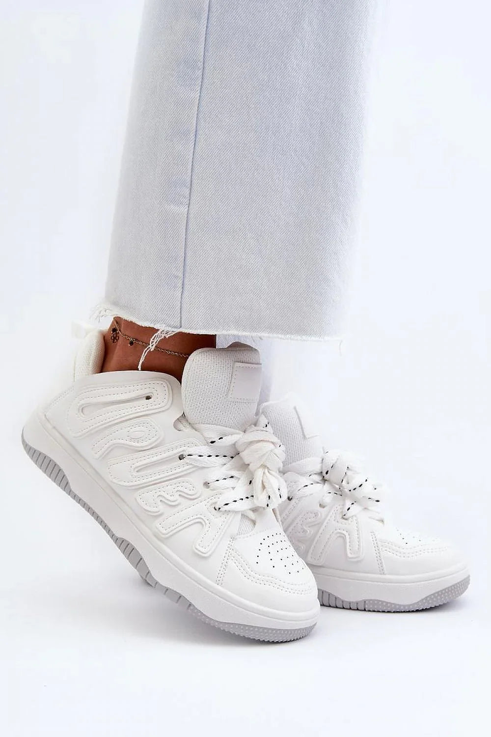 Women's Sneakers - Low-Top Women Platform Sneakers Shoes - Lace-Up All-Season Shoes